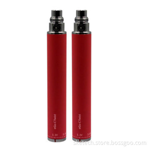 EGO-C twist battery, adjustable voltage battery from bottom, 650/900/1100mAh capacity, hot selling